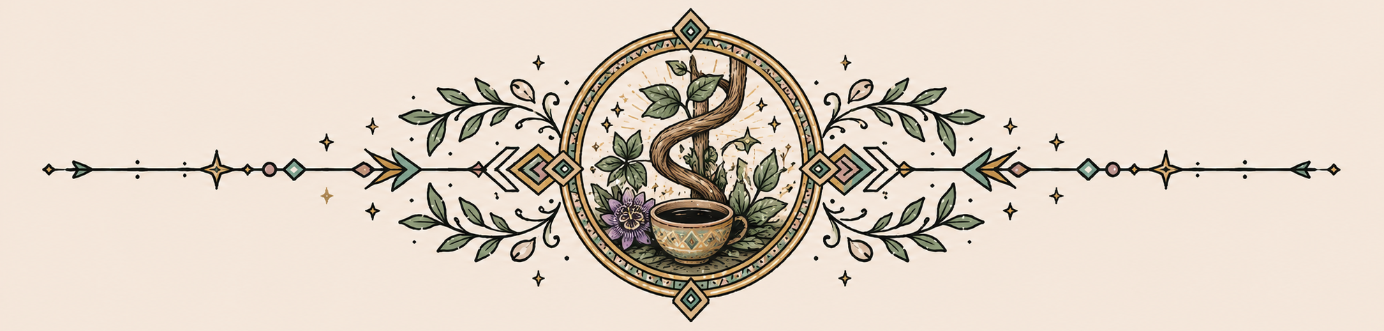 Ayahuasca vine divider ornament